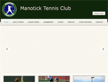 Tablet Screenshot of manoticktennisclub.com
